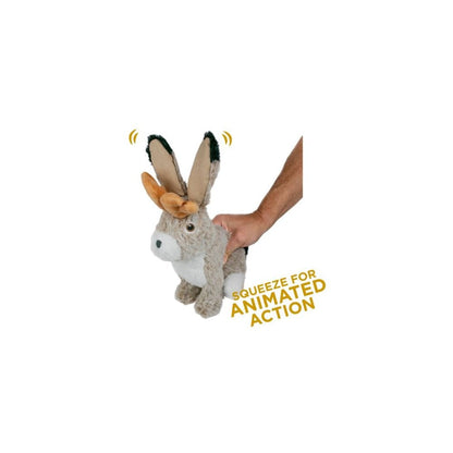 Tall Tails Animated Jackalope Plush Dog Toy 9"