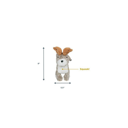 Tall Tails Animated Jackalope Plush Dog Toy 9"