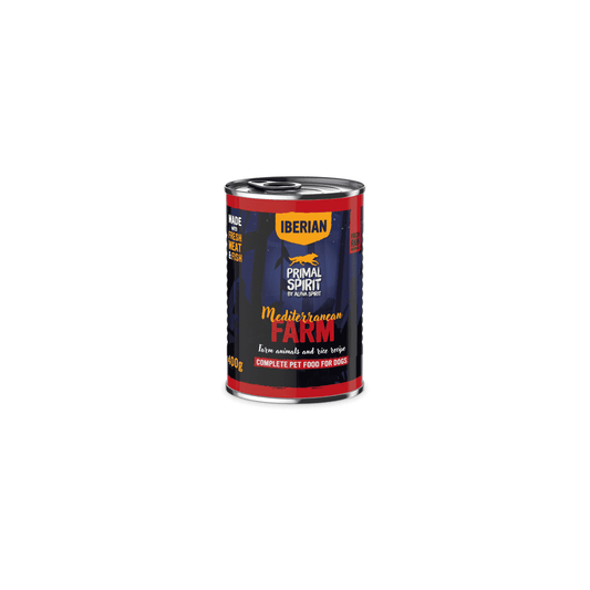 Primal Spirit Wet Dog Food: Mediterranean Farm (Chicken & Pork) 6x400g