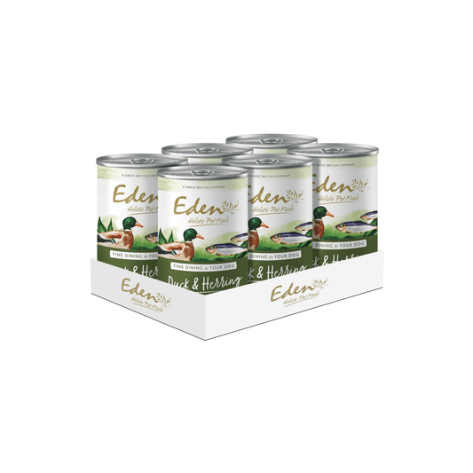 Eden Wet Dog Food: Gourmet Duck & Herring 6x400g