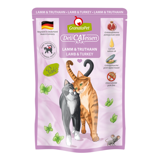 Granatapet Wet Cat Food: DeliCATessen Lamb & Turkey 85g
