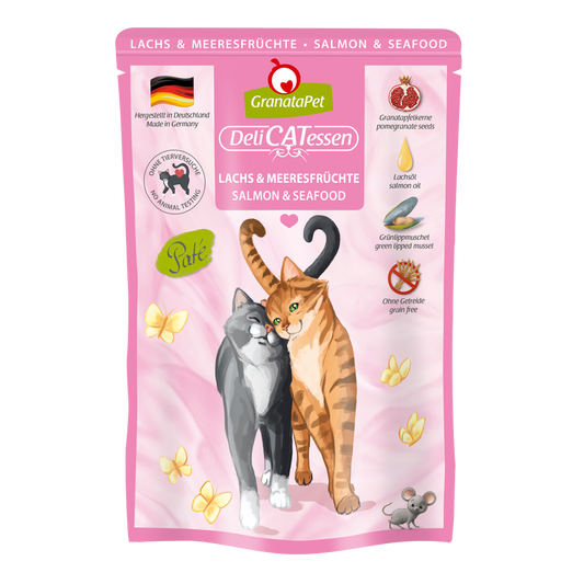Granatapet Wet Cat Food: DeliCATessen Salmon & Seafood 85g