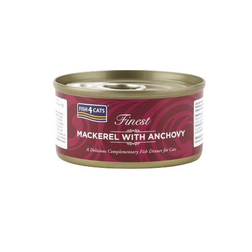 Fish4Cats Wet Food: Mackerel with Anchovy 10x70g