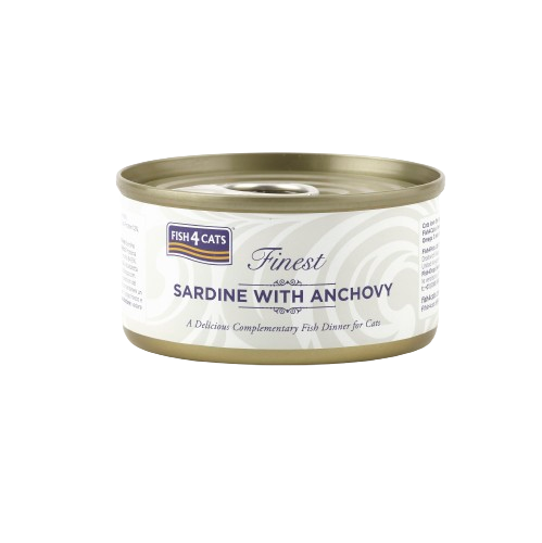 Fish4Cats Wet Food: Sardine with Anchovy 10x70g