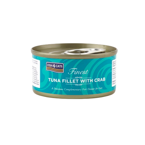 Fish4Cats Wet Food: Tuna Fillet with Crab 10x70g