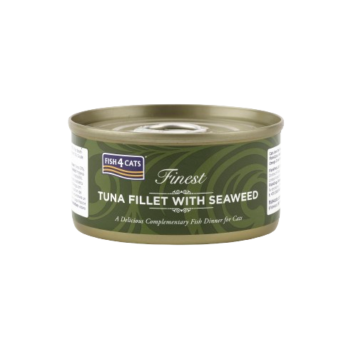 Fish4Cats Wet Food: Tuna Fillet with Seaweed 10x70g