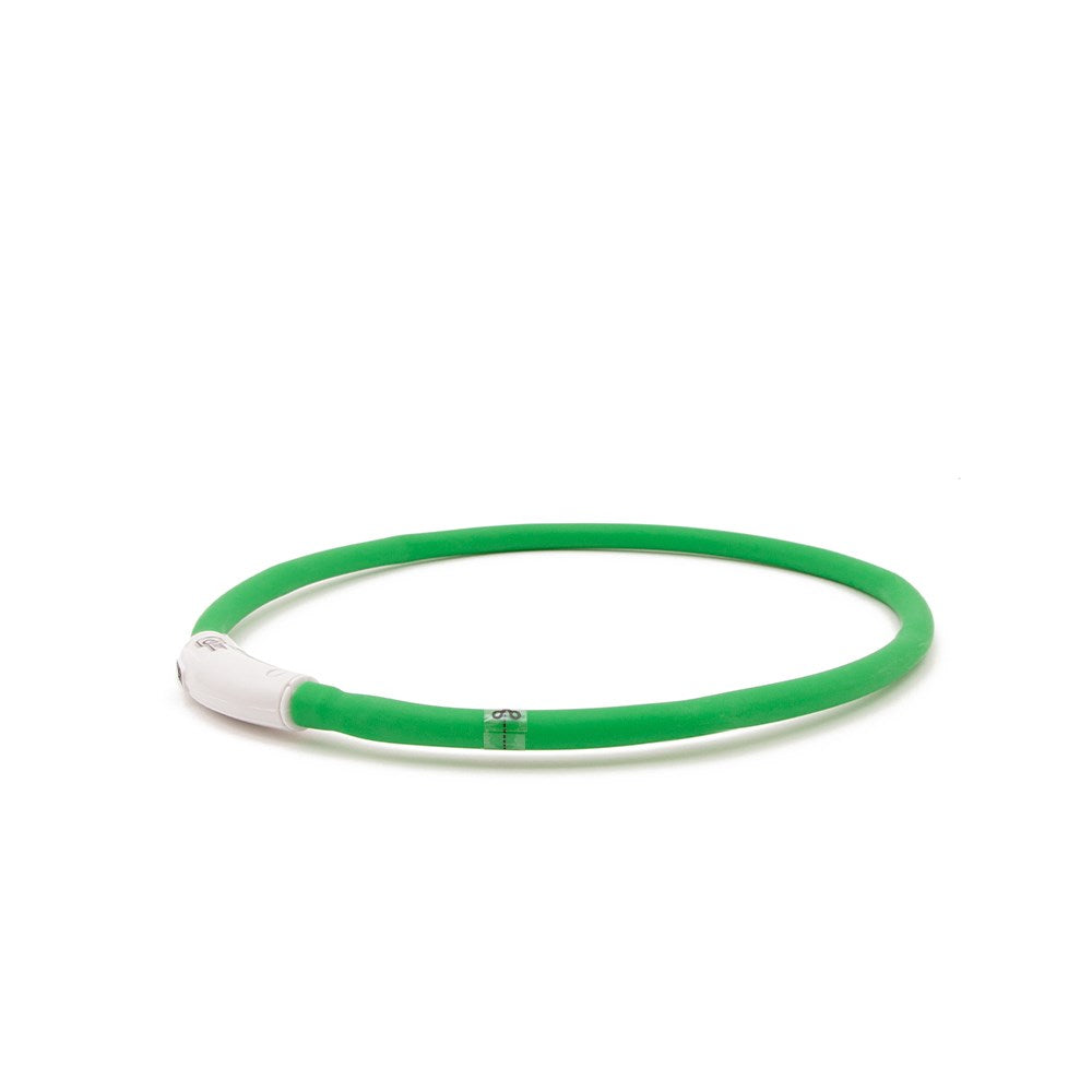 Great&Small Glow LED Rechargeable Collar Green