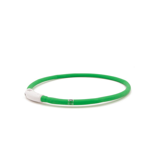 Great&Small Glow LED Rechargeable Collar Green