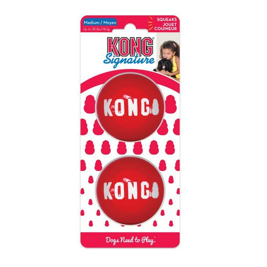 KONG Signature Balls Medium 2pk
