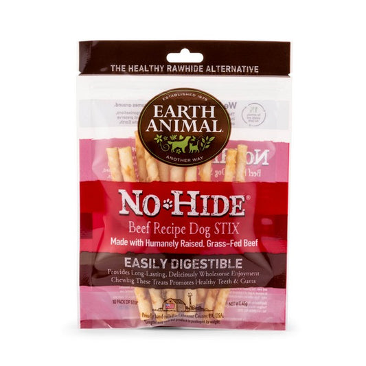 Earth Animal No Hide Beef Stix 10pk