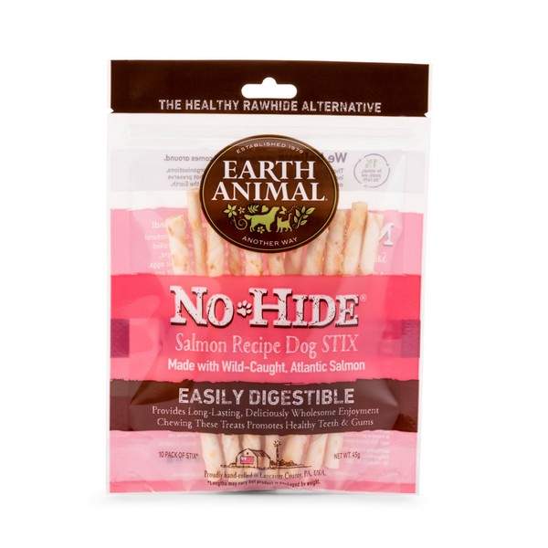 Earth Animal No Hide Salmon Stix 10pk