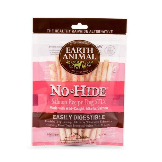 Earth Animal No Hide Salmon Stix 10pk