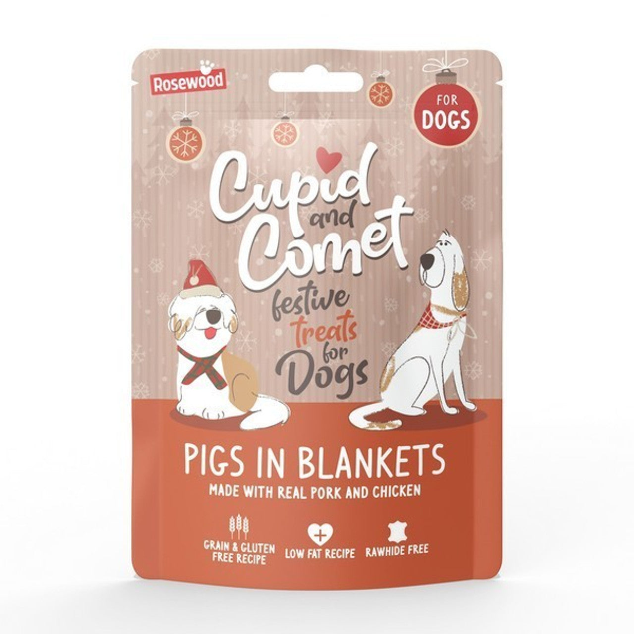 Rosewood Pigs in Blankets Dog Treats 100g