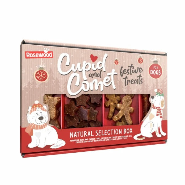 Rosewood Christmas Natural Selection Box for Dogs 175g