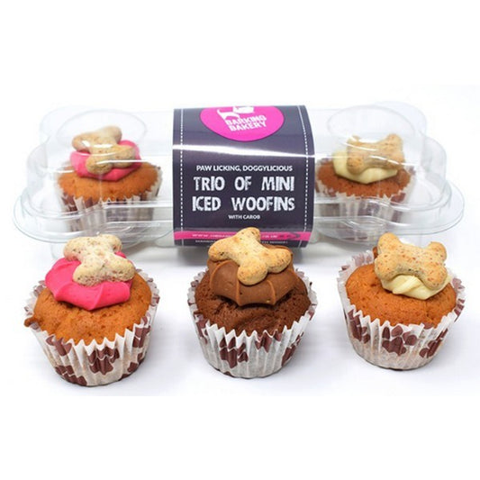 Barking Bakery Yappy Woofmas Mini Iced Trios 43g