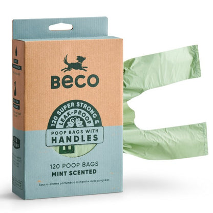 Beco Mint Scented Poop Bags with Handles 120pk
