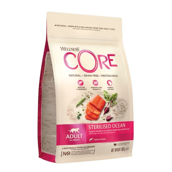 Wellness CORE Cat Food: Adult Sterilised Ocean Salmon 300g