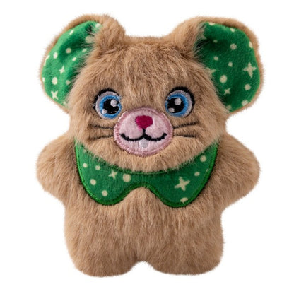 KONG Christmas Cat Snuzzles Mouse Brown