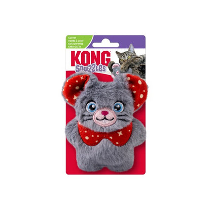 KONG Christmas Cat Snuzzles Mouse Grey
