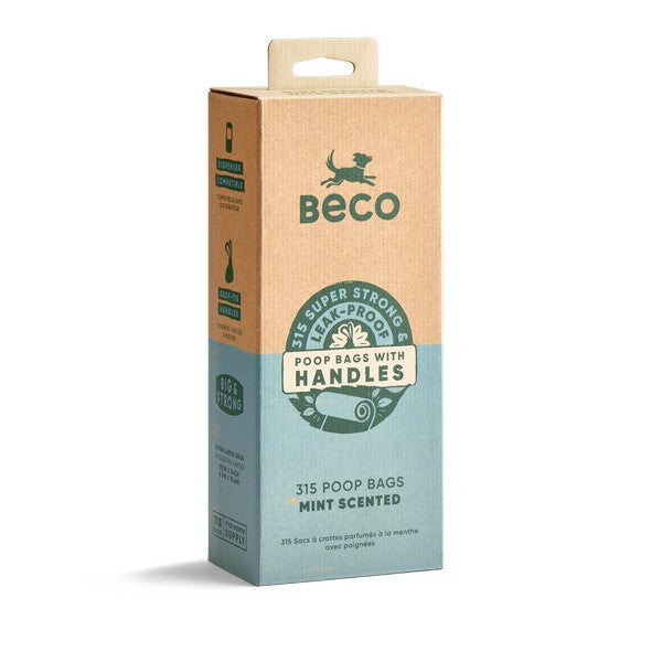 Beco Mint Scented Poop Bags with Handles 315pk