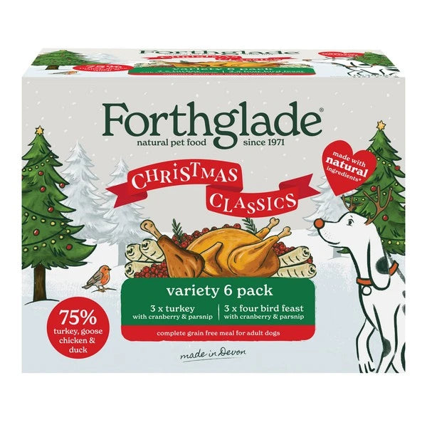 Forthglade Dog Food: Christmas Turkey, Cranberry & Parsnip 7x395g