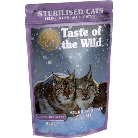Taste of the Wild Wet Cat Food: All Lifestages Sterilised Cats Chicken in Pate 85g