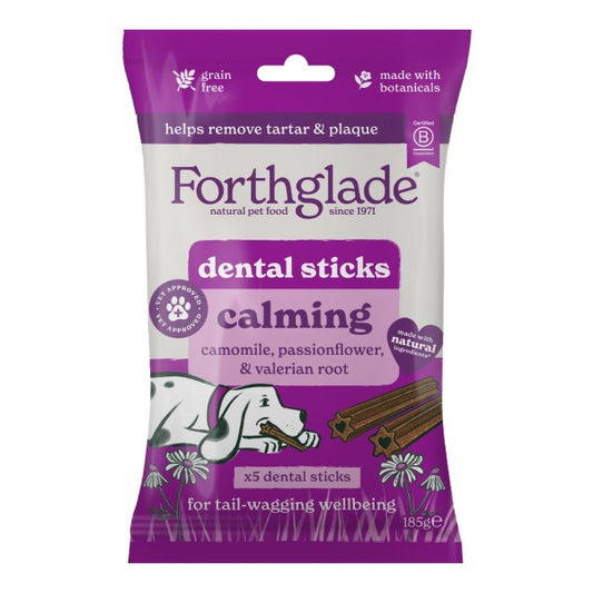 Forthglade Dog Treats: Calming Dental Sticks for Dogs 5pk