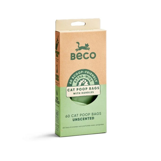 Beco Cat Poop Bags Unscented 60pk