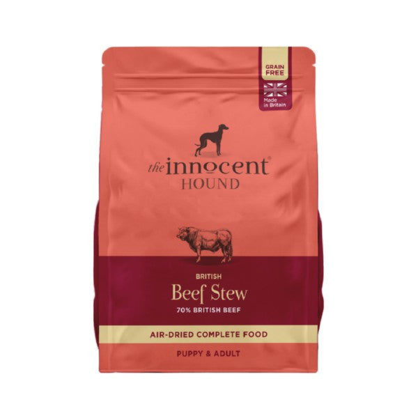 The Innocent Hound Dog Food: Air Dried British Beef Stew 1.5kg