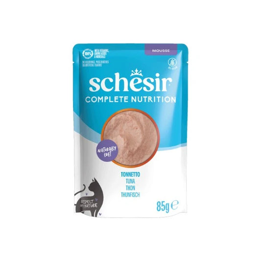 Schesir Wet Cat Food: Complete Tuna in Mousse 85g
