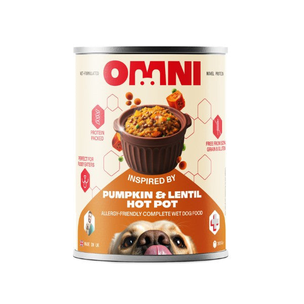 Omni Wet Dog Food: Pumpkin & Lentil Hotpot 395g