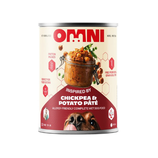 Omni Wet Dog Food: Chickpea & Potato Pate 395g