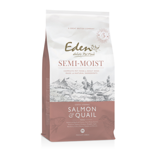 Eden Semi Moist Dog Food: Salmon & Quail