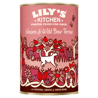 Lily's Kitchen Wet Dog Food: Venison & Wild Boar Terrine 6x400g