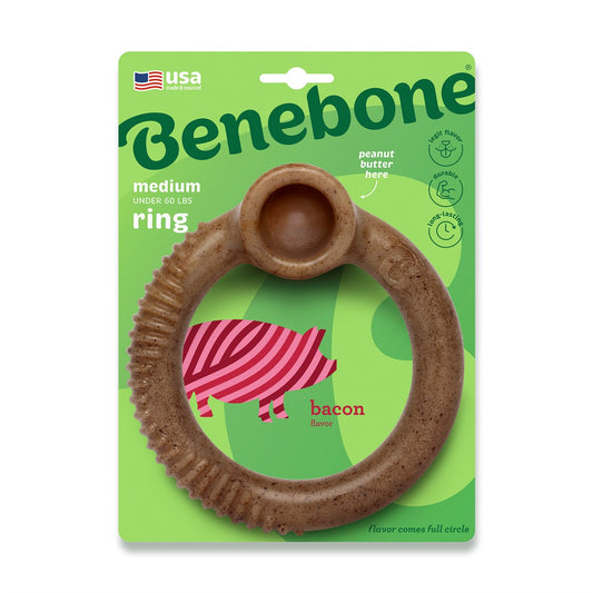 Benebone Ring Bacon Flavour (Large)