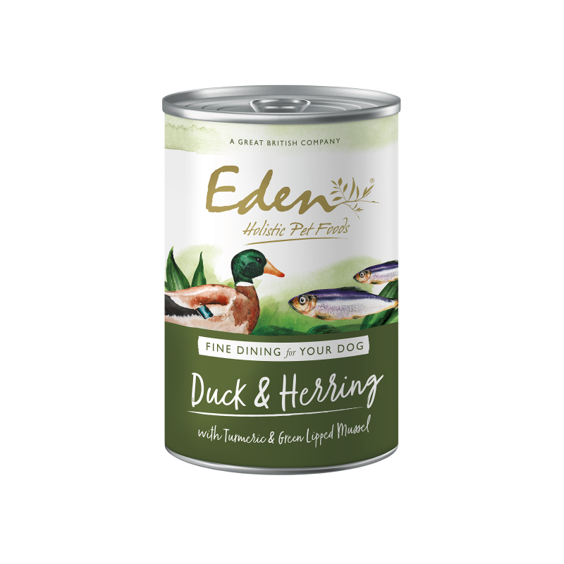 Eden Wet Dog Food: Gourmet Duck & Herring 400g