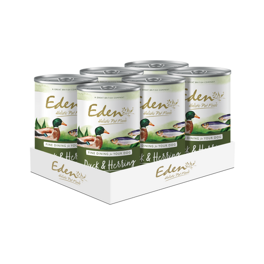 Eden Wet Dog Food: Gourmet Duck & Herring 6x400g
