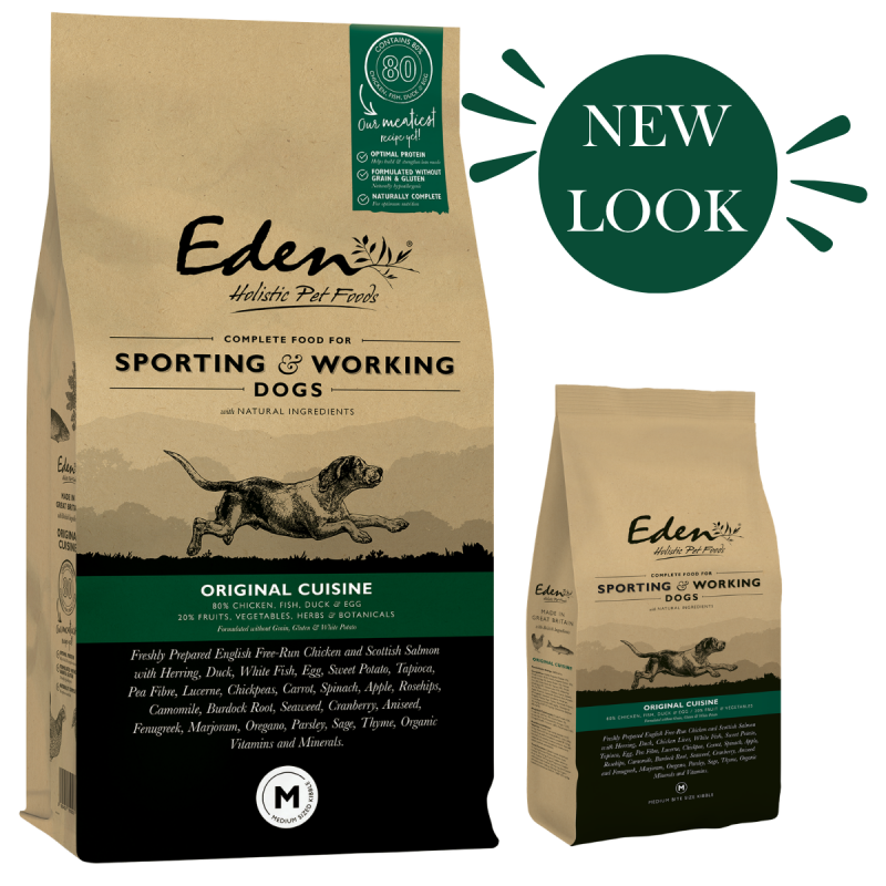 Eden Working Dog Food: 80/20 Original Cuisine Medium Kibble 15kg