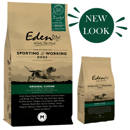Eden Working Dog Food: 80/20 Original Cuisine Medium Kibble 15kg