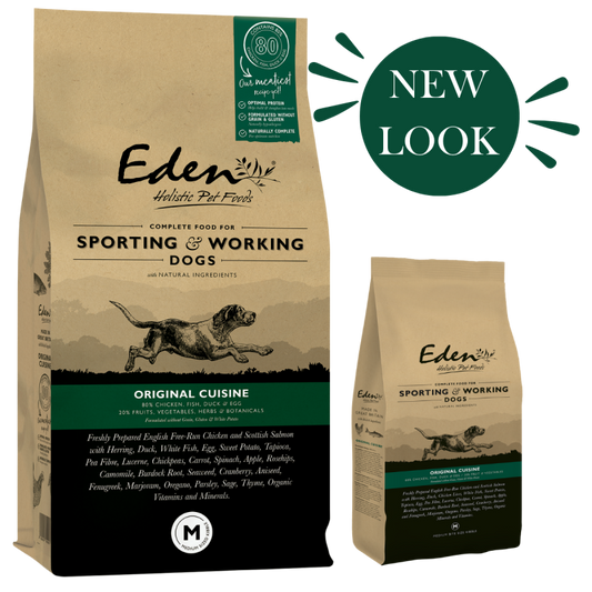 Eden Working Dog Food: 80/20 Original Cuisine Medium Kibble 15kg