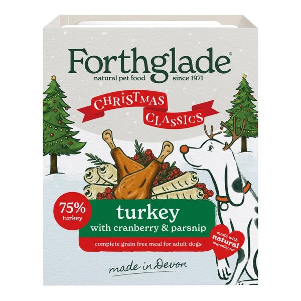 Forthglade Dog Food: Christmas Turkey, Cranberry & Parsnip 395g