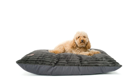 Snug & Cosy Alaska Faux Fur Charcoal Lounger Cushion