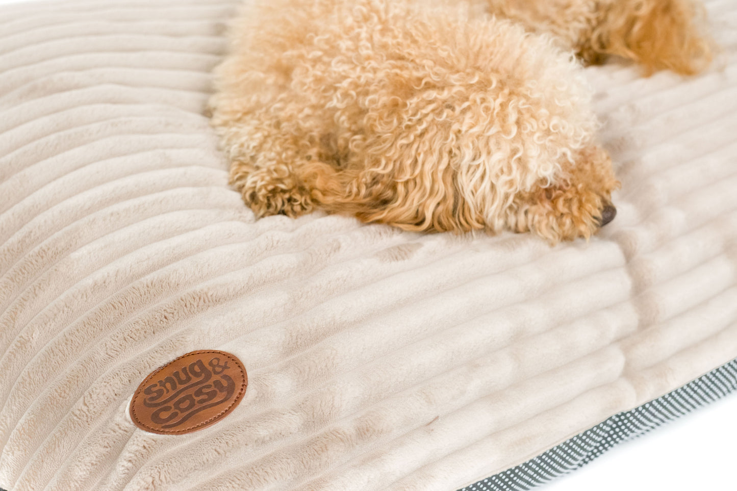 Snug & Cosy Alaska Faux Fur Taupe Lounger Cushion