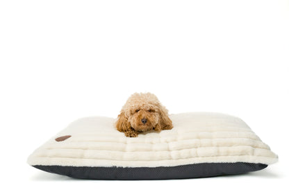 Snug & Cosy Alaska Faux Fur Ivory Lounger Cushion