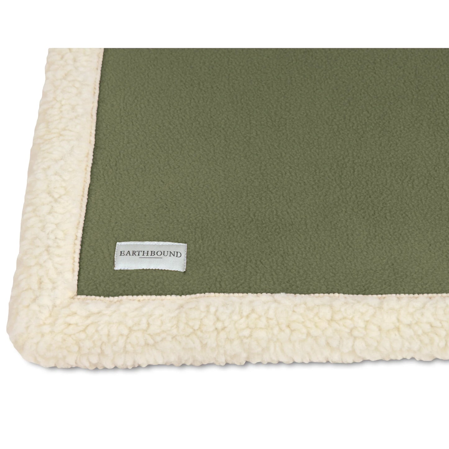 Earthbound Sherpa Fleece Blanket Juniper Green
