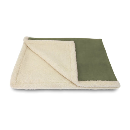 Earthbound Sherpa Fleece Blanket Juniper Green