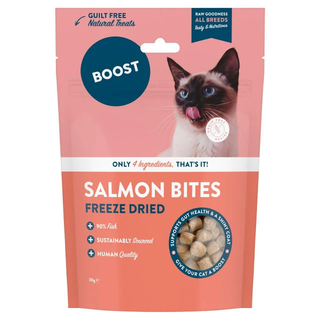Boost Cat Treats: Freeze Dried Fish Bites 30g