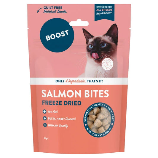 Boost Cat Treats: Freeze Dried Fish Bites 30g