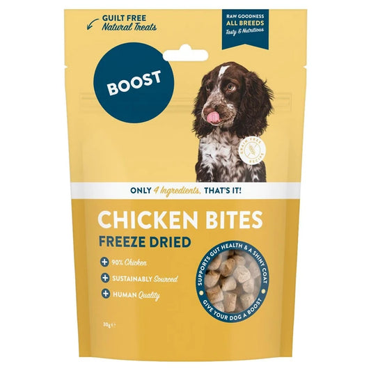 Boost Dog Treats: Freeze Dried Chicken Bites 30g