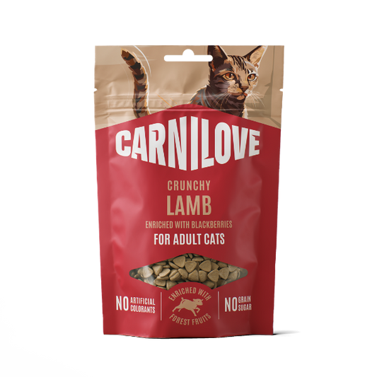 Carnilove Cat Treats: Crunchy Lamb with Blackberries 50g